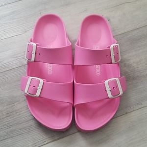 Pink Birkenstock EVA sandals